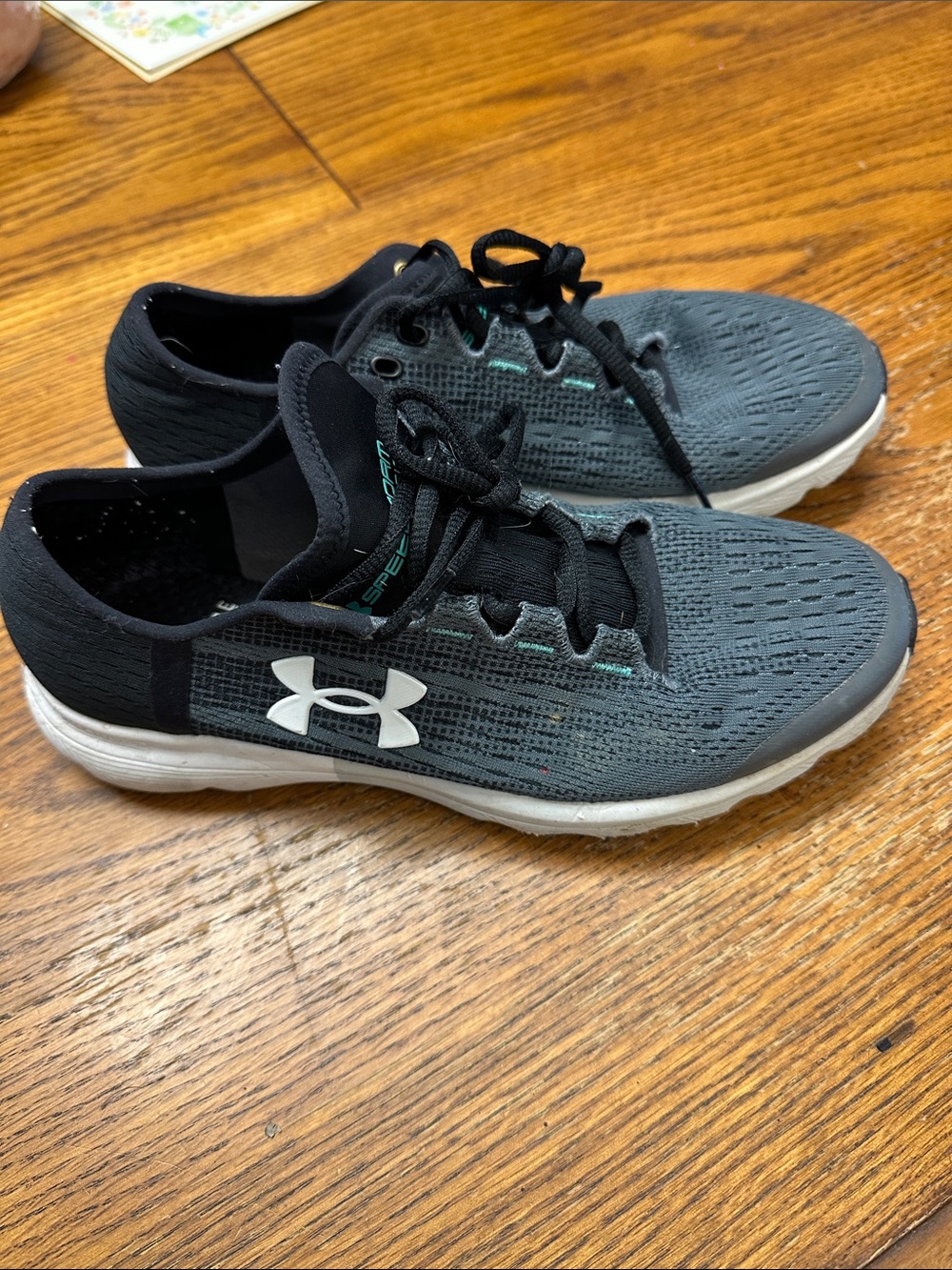 Under Armour Gray and Black Women's Athletic Shoes